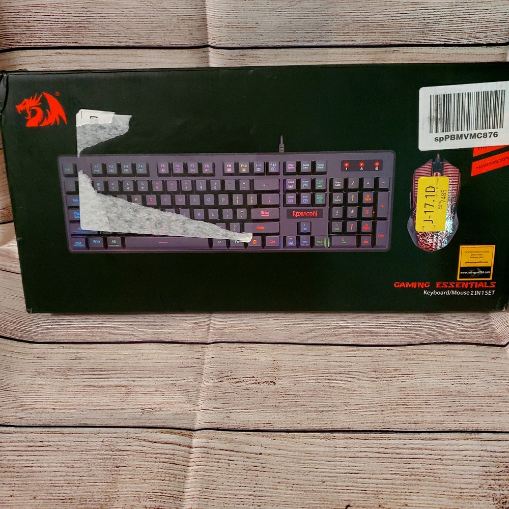 Gaming keyboard and mouse.
